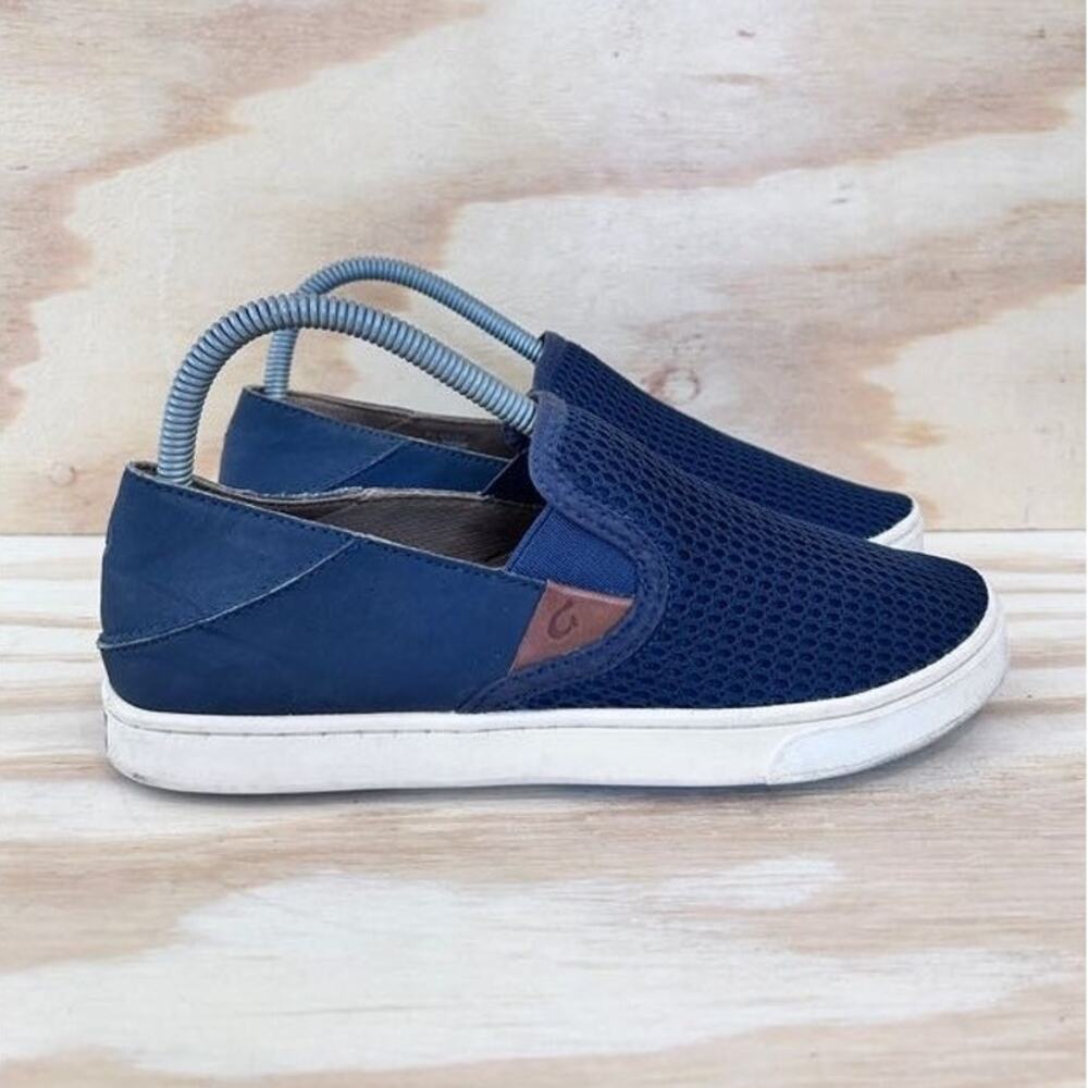 OluKai - Pehuea - Sneakers Slip-On - Blue - Women's - W8 - 20271-DEDE